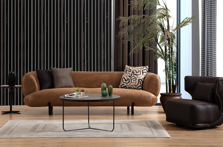 Manetti Koltuk Takımı - Kahverengi