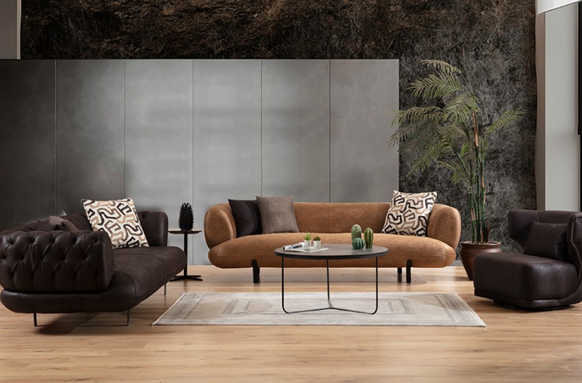 Manetti Koltuk Takımı - Kahverengi