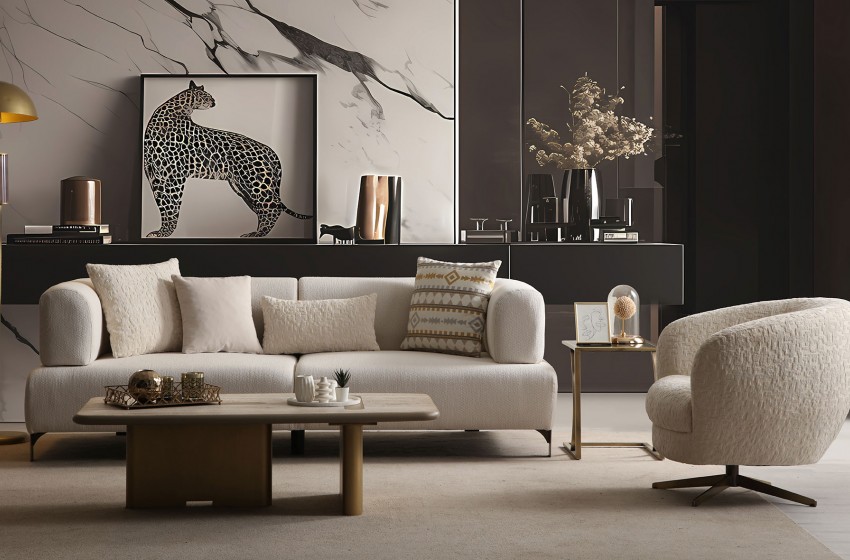 Cratos Koltuk Takımı - Yataklı - Metal Ayaklı