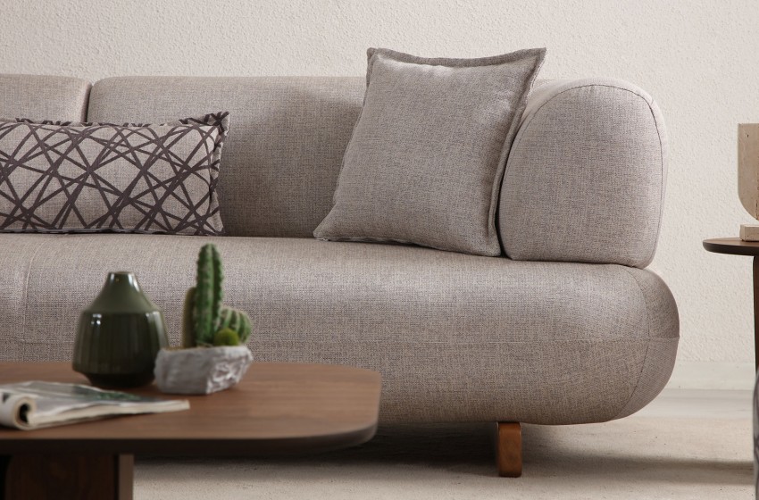 Manetti Koltuk Takımı - Yataklı - Ahşap Ayaklı