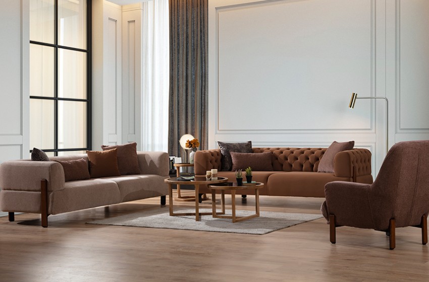 Cratos Koltuk Takımı - Kahve