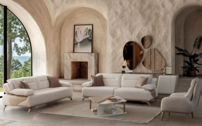 Zenn Koltuk Takımı - Ahşap Ayaklı