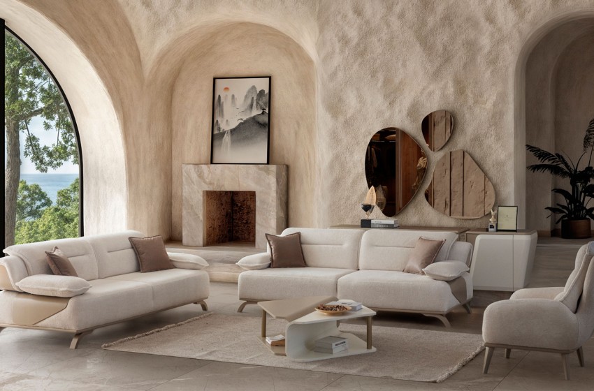 Zenn Koltuk Takımı - Ahşap Ayaklı