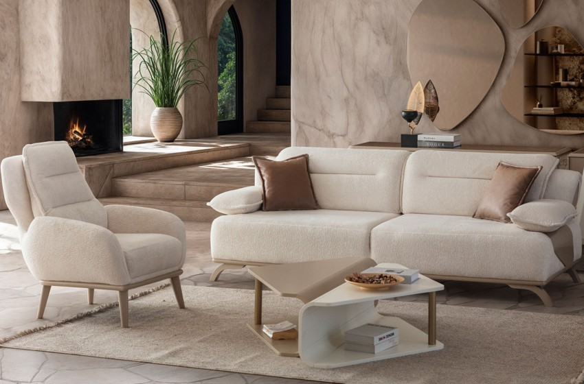 Zenn Koltuk Takımı - Ahşap Ayaklı