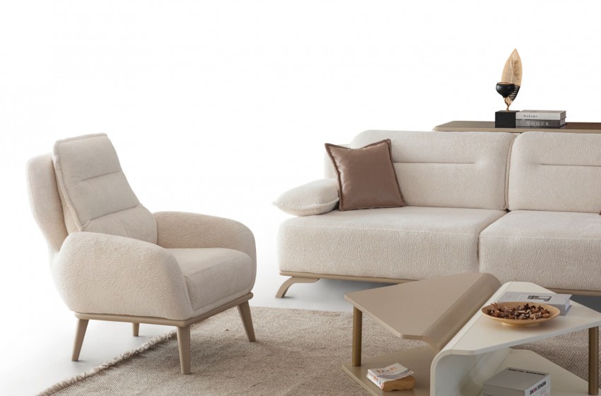 Zenn Koltuk Takımı - Ahşap Ayaklı