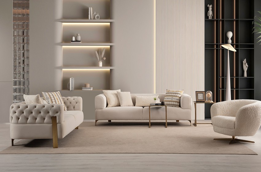 Cratos Koltuk Takımı - Krem