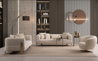 Cratos Koltuk Takımı - Krem