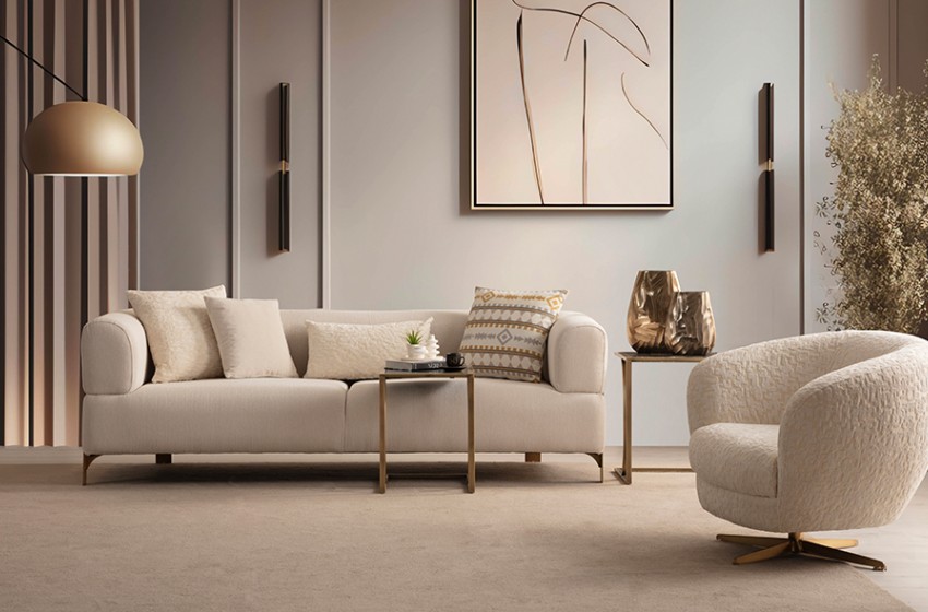 Cratos Koltuk Takımı - Krem