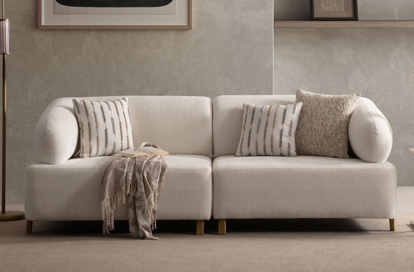 İlyora Kanepe - Üçlü - Antik Gold