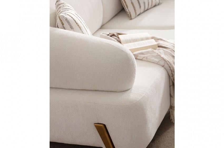 İlyora Kanepe - Üçlü - Antik Gold