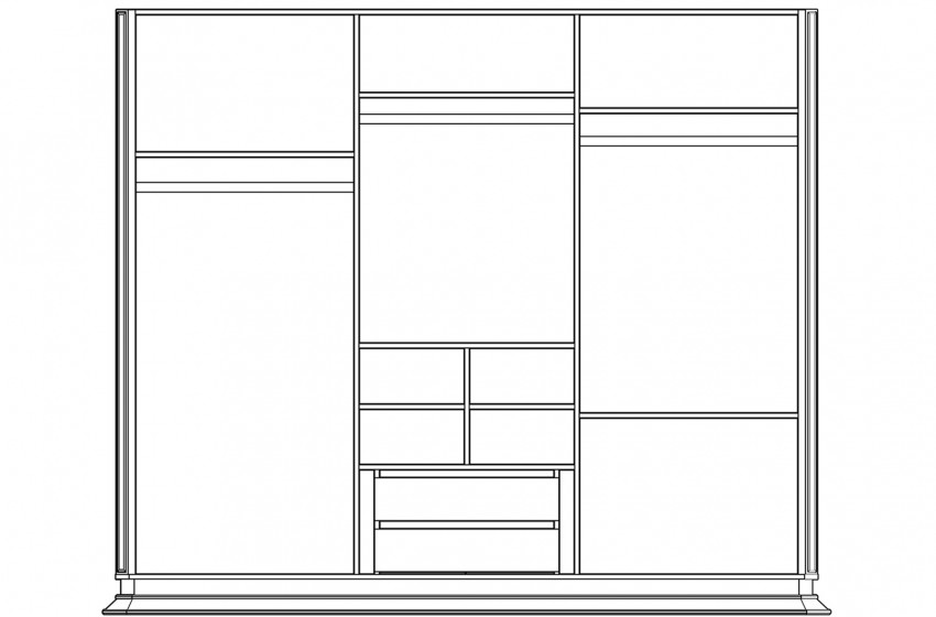 Yeni - Intense 6 Kapılı Gardrop