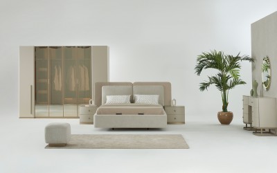 Wood Bazalı Yatak Odası - Mobilya Kapaklı Wood Bazalı Yatak Odası - Mobilya Kapaklı