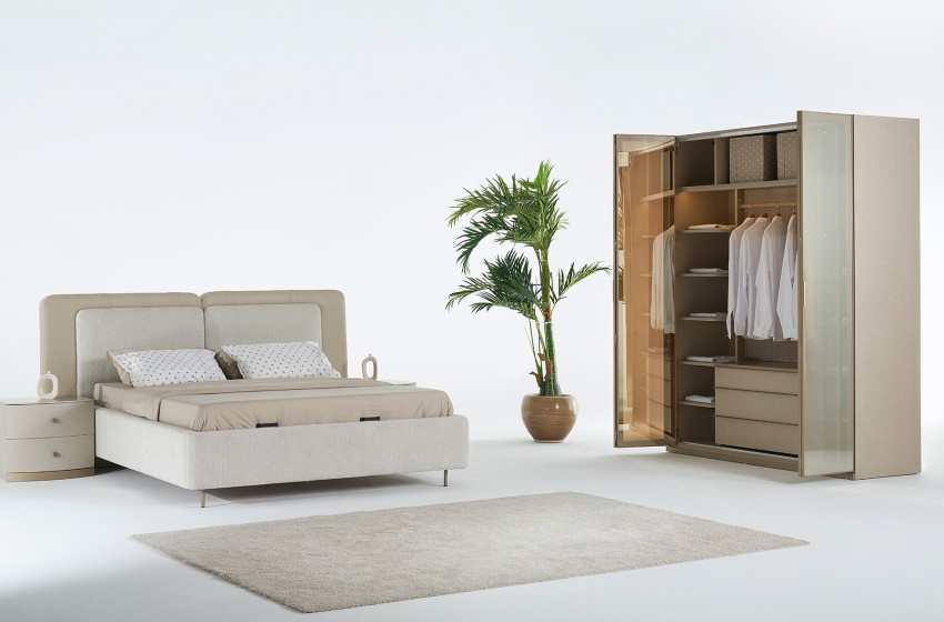 Wood Bazalı Yatak Odası - Mobilya Kapaklı Wood Bazalı Yatak Odası - Mobilya Kapaklı