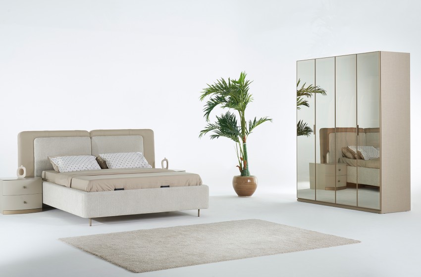 Wood Bazalı Yatak Odası - Mobilya Kapaklı Wood Bazalı Yatak Odası - Mobilya Kapaklı