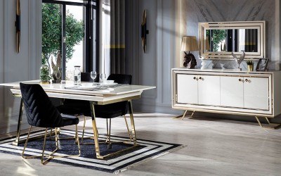 Palermo Luxury Ekru Yemek Odası