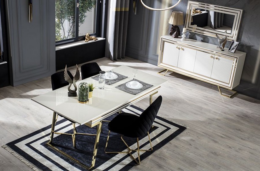 Palermo Luxury Ekru Yemek Odası