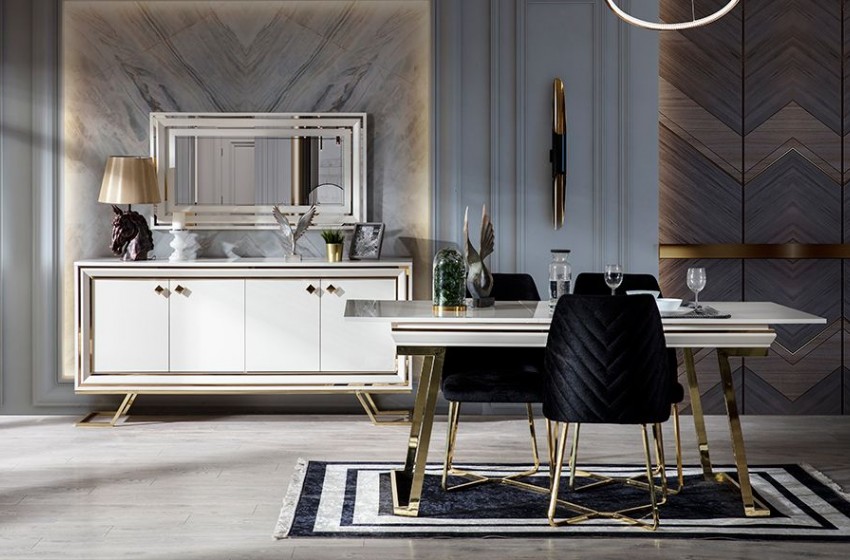 Palermo Luxury Ekru Yemek Odası
