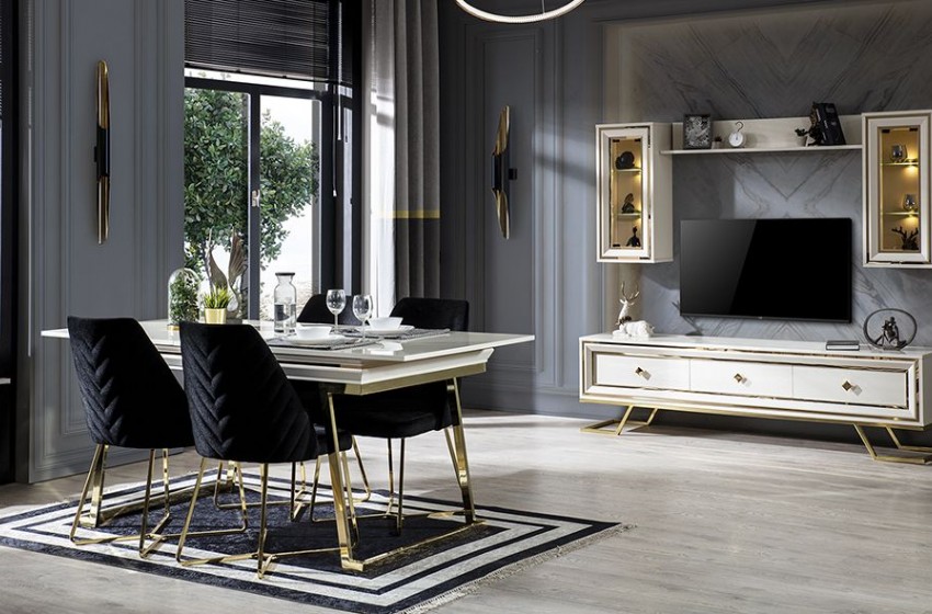 Palermo Luxury Ekru Yemek Odası