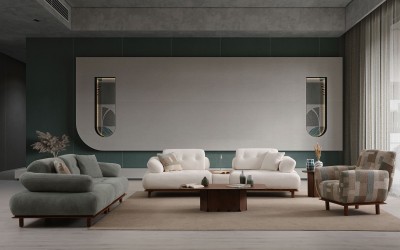 Lois Koltuk Takımı - Beyaz