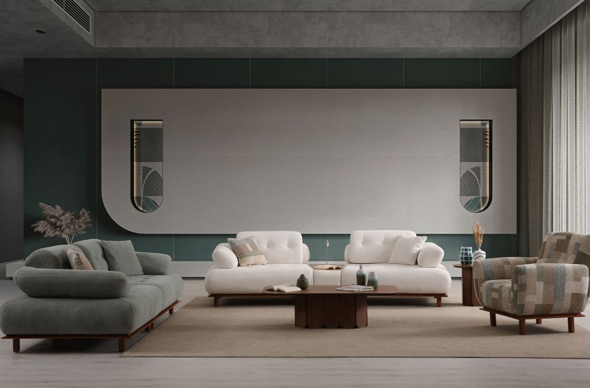 Lois Koltuk Takımı - Beyaz