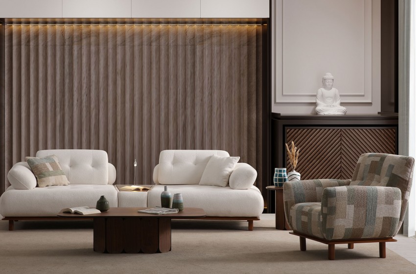 Lois Koltuk Takımı - Beyaz