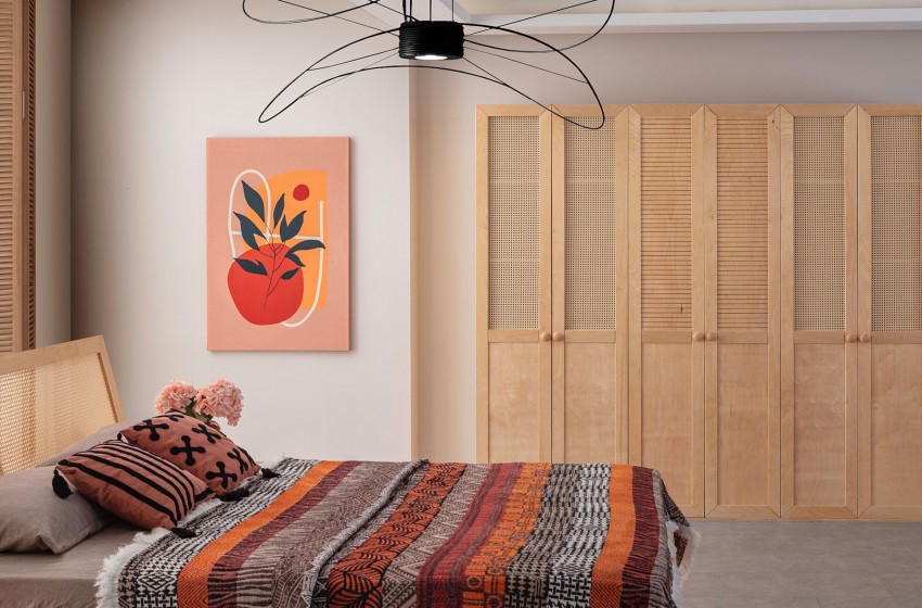 Valeria 6 Kapılı Gardrop - Meşe