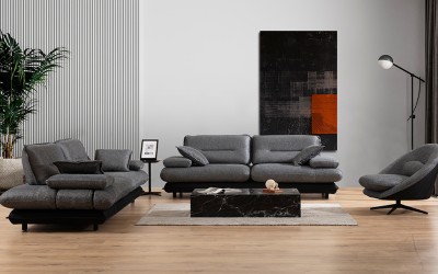 Grandyan Koltuk Takımı - Gri Siyah