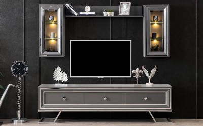 Asos Luxury Gri Tv Ünitesi