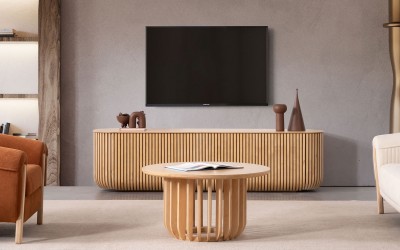 Fold Tv Sehpası - Meşe