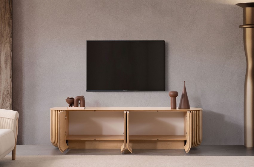 Fold Tv Sehpası - Meşe