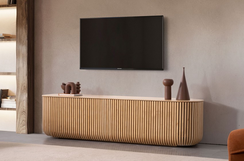 Fold Tv Sehpası - Meşe