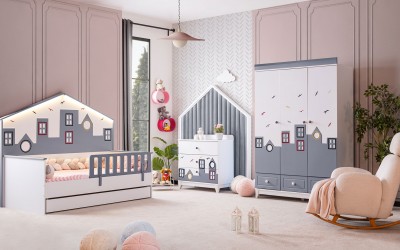 City Genç Odası-Gri City Genç Odası-Gri