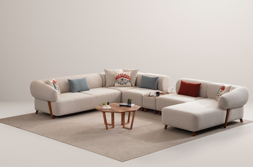 Cardea Köşe Takımı - Bej