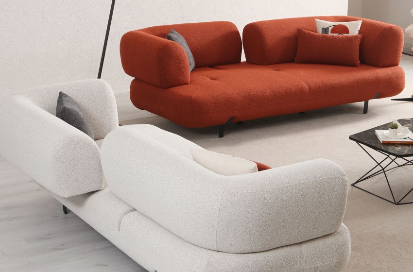 Manetti Kanepe - Yataklı - Metal Ayaklı