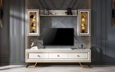 Palermo Luxury Ekru Tv Ünitesi