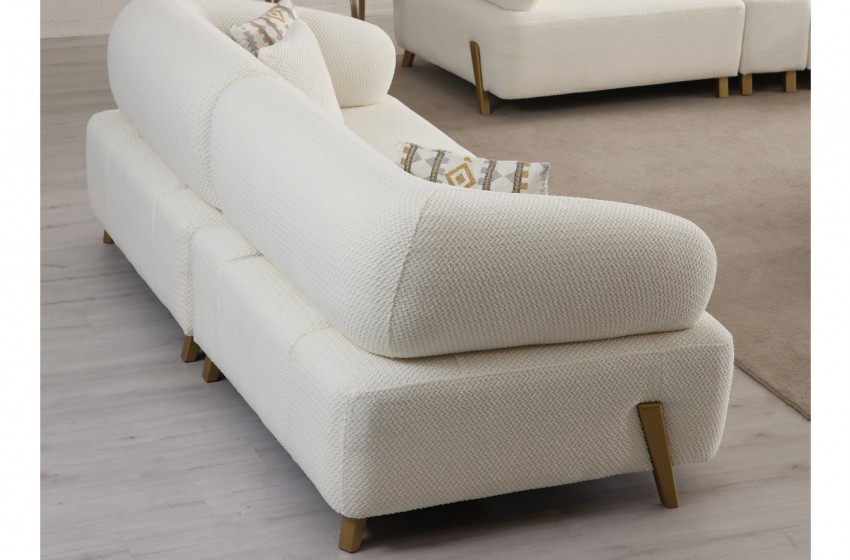 İlyora Kanepe - Üçlü - Antik Gold - Premium