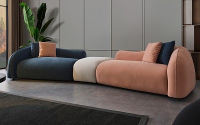 Napoli Puflu Dörtlü Kanepe