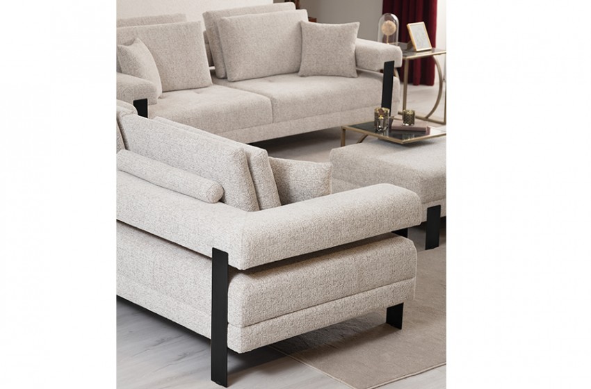 Deep Living Kanepe - Siyah - Dokuma