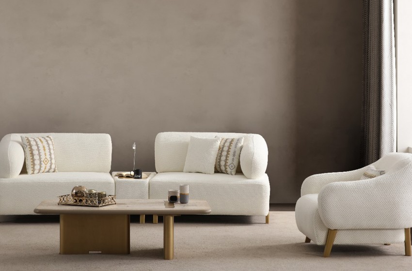 İlyora Koltuk Takımı - Antik Gold - Premium