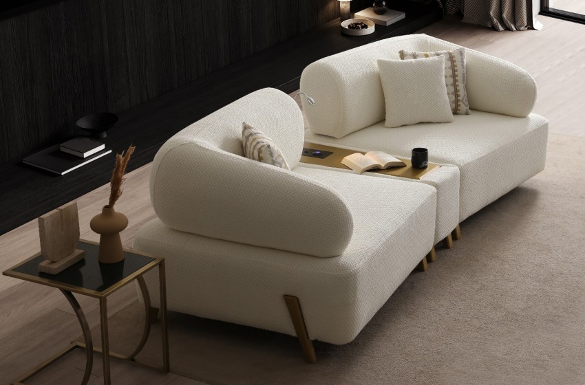 İlyora Koltuk Takımı - Antik Gold - Premium