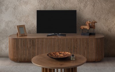 Fold Tv Sehpası - Ceviz