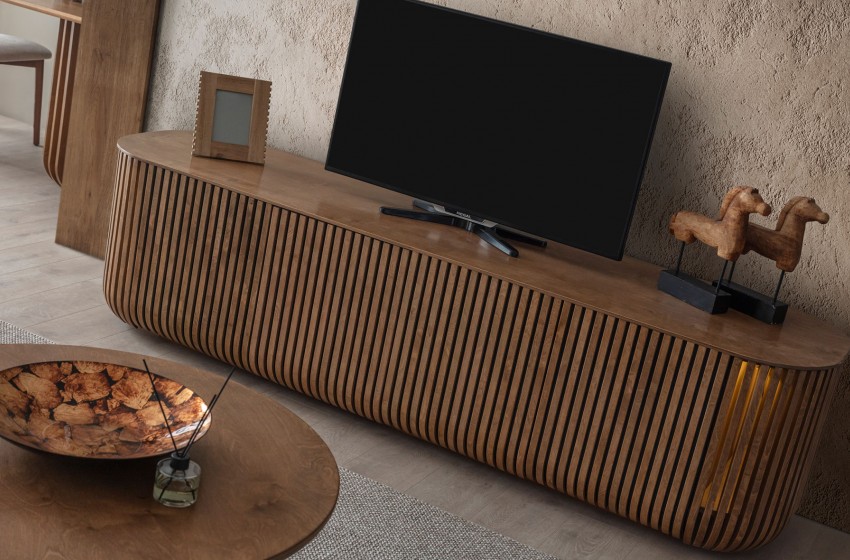 Fold Tv Sehpası - Ceviz