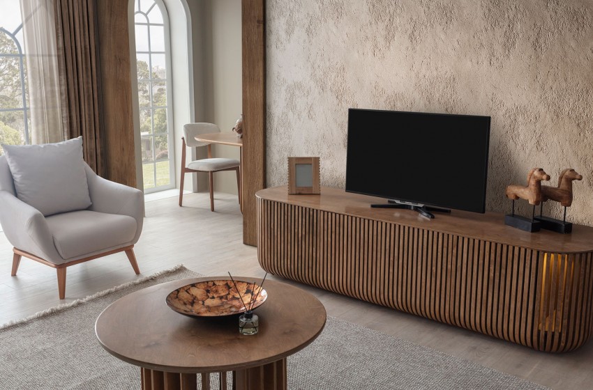 Fold Tv Sehpası - Ceviz