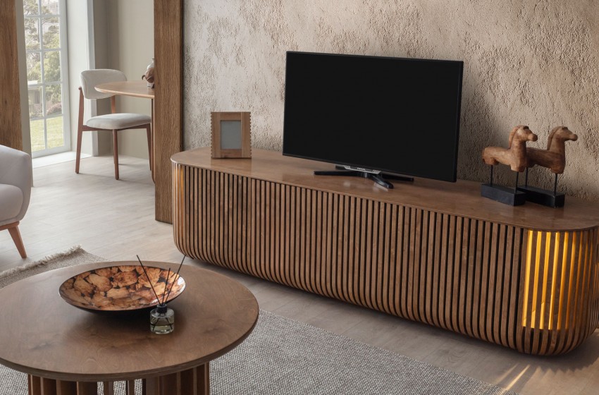 Fold Tv Sehpası - Ceviz