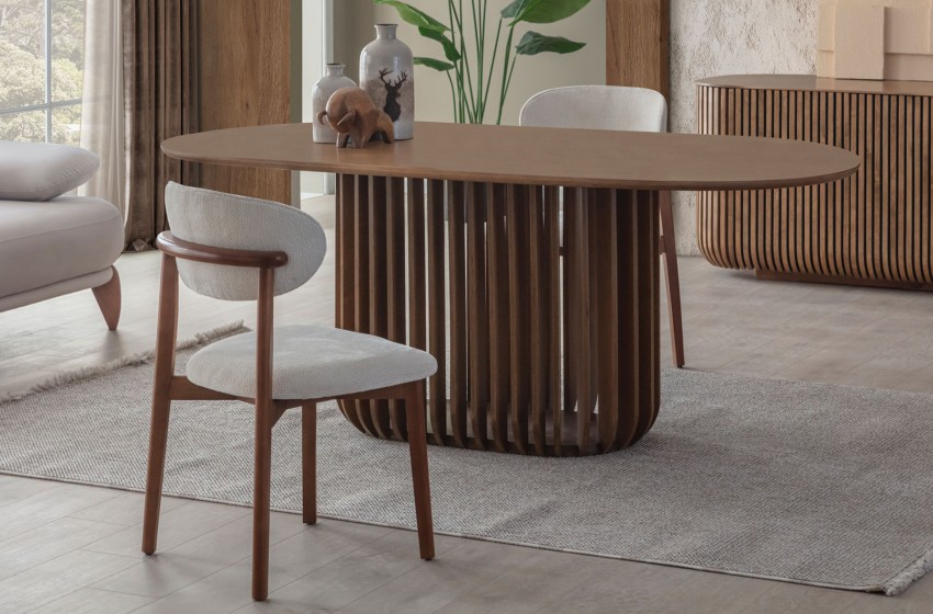 Fold Yemek Masası Takımı - Ceviz