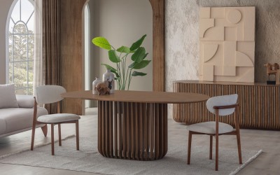 Fold Yemek Masası Takımı - Ceviz