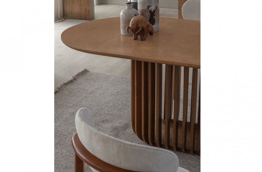 Fold Yemek Masası Takımı - Ceviz