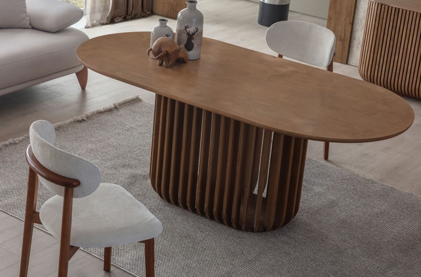 Fold Yemek Masası Takımı - Ceviz