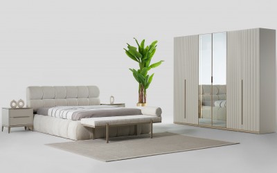 Neon Bazalı Yatak Odası Neon Bazalı Yatak Odası