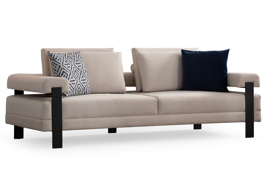 Deep Living Kanepe - Nubuk - Siyah